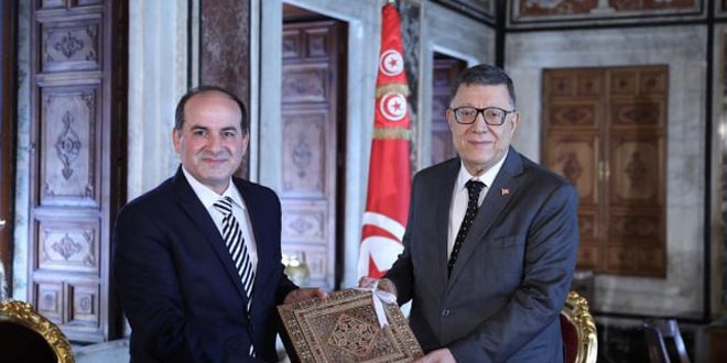Syria, Tunisia discuss bilateral relations