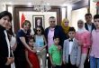 Чествование сирийских детей-победителей на фестивале искусств в Касабланке