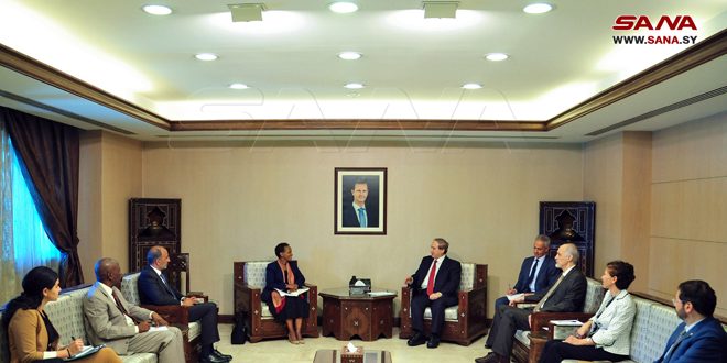 Mikdad discusses with Msuya the United Nations’ humanitarian efforts