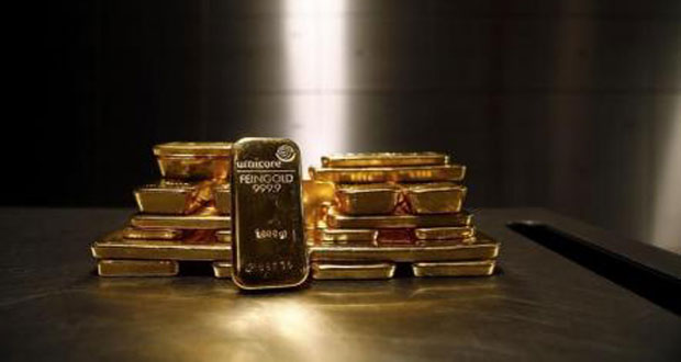 Gold prices rise with fall of the dollar