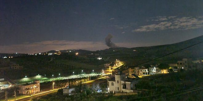 Israeli enemy targets towns and villages in southern Lebanon