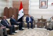 Arnous, Ahmad discuss bolstering cooperation between Syria and India