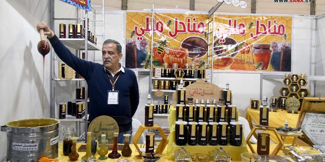 5th Syrian Honey Festival starts activities at Tishreen Sports City in Damascus