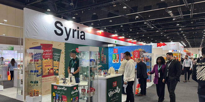 Syria participates in Abu Dhabi International Food Exhibition (ADIFE)