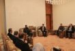 Leader of New Syrian Administration Ahmad al-Sharaa meets a delegation of Syrian community in America