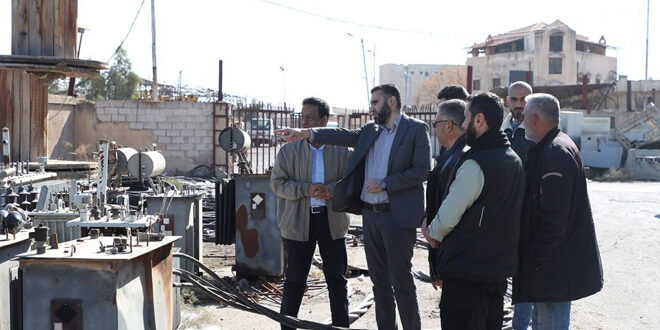 Minister Shaqrouq inspects electricity situation in Daraa province