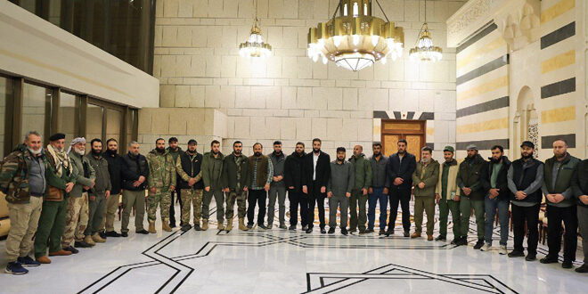 Leader Al-Sharaa meets military factions to discuss form of military institution in new Syria