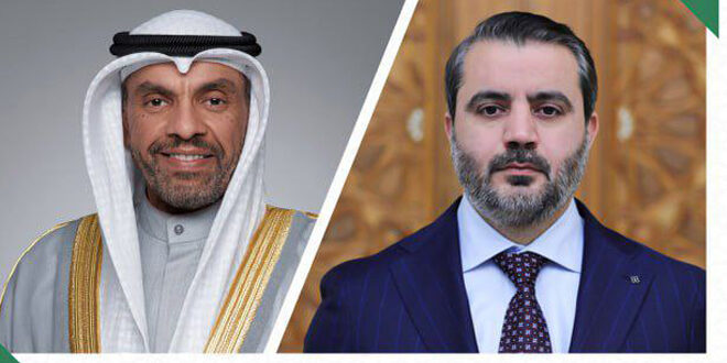 Al-Shibani receives phone call from Kuwaiti counterpart