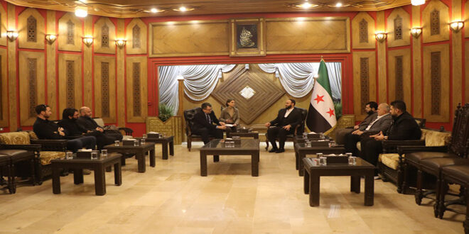 Aleppo Governor receives a delegation from the Italian Embassy