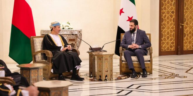 Leader Sharaa and Foreign Minister receive Omani delegation in Damascus