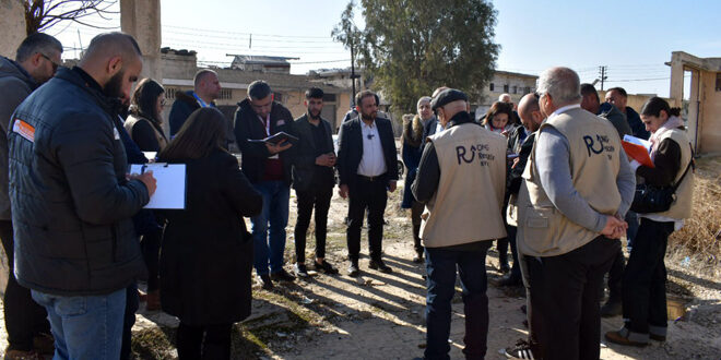 Education Ministry, international organizations inspect situation of destroyed schools in Hama