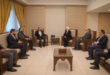 Chairman of Land and maritime Ports Authority, Qutaiba Badawi, meets a Jordanian delegation