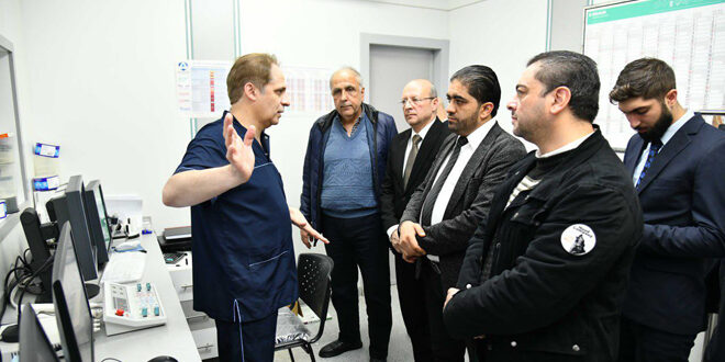 Team from Health Ministry inspects the reality of work at al-Zahra Hospital in Damascus