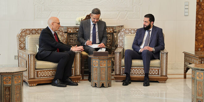 Leader al-Sharaa meets a delegation of UN High Commissioner for Human Rights