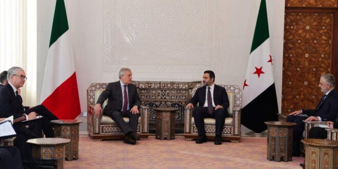 Foreign Minister receives an Italian delegation at people’s Palace in Damascus