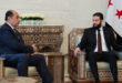 Leader al-Sharaa and Foreign Minister receive a delegation of the League of Arab States