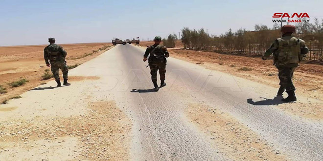 Civiles y militares sirios enfrentan a un convoy militar estadounidense en Hasakeh