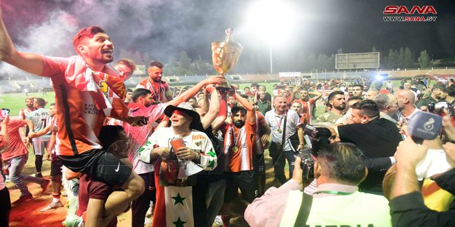 Por décima vez en su historia…Al- Ittihad Ahli de Alepo gana la Copa de la República de fútbol (+fotos)