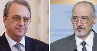 Bogdanov y Jaafari repasan actuales acontecimientos en Siria y la región