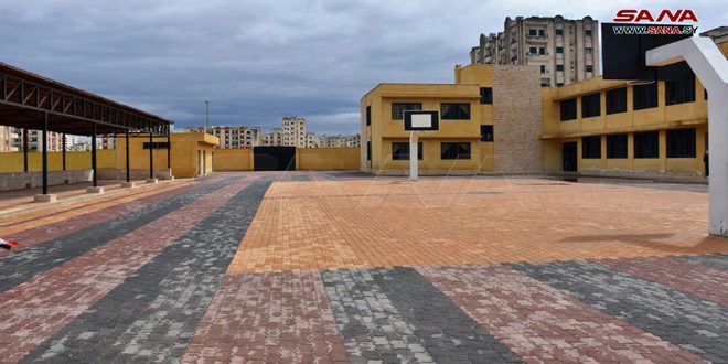 Educación abre dos escuelas en provincia central de Homs (Fotos)