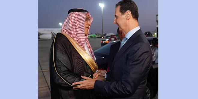 Presidente Al-Assad llega a Damasco tras su participación en la Cumbre Árabe de Yede