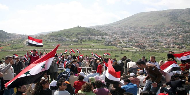 Los sirios del Golán ocupado ratifican su apego a la tierra madre
