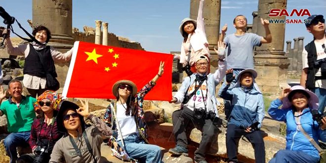 Turistas chinos en Siria