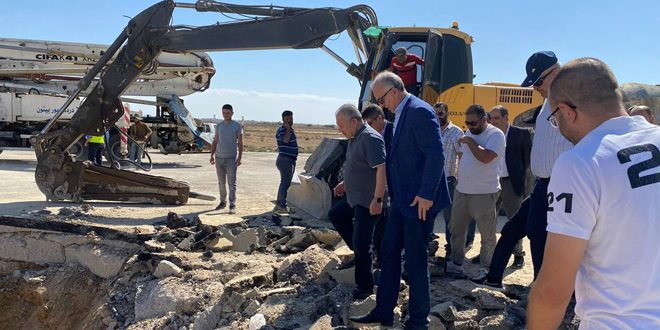 Inspeccionan secuelas de agresión israelí en Aeropuerto Internacional de Damasco