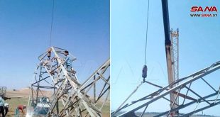 Planta eléctrica de Tel Tamr, provincia siria de Hasakeh, sale de servicio debido a bombardeos turcos