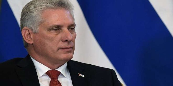 El presidente cubano, Miguel Díaz-Canel,