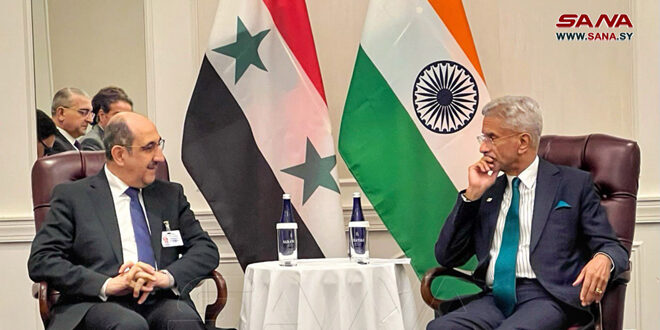 Cancilleres de Siria e India sostienen conversaciones en la sede de la ONU