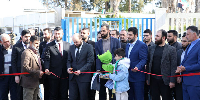 Inauguran proyecto de apoyo a la estación de agua potable en la provincia de Latakia