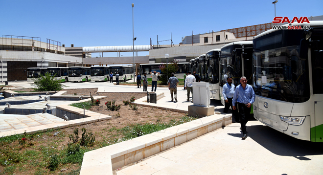 سوریه 100 اتوبوس اهدایی جمهوری خلق چین را تحویل گرفت 29-6-2022
