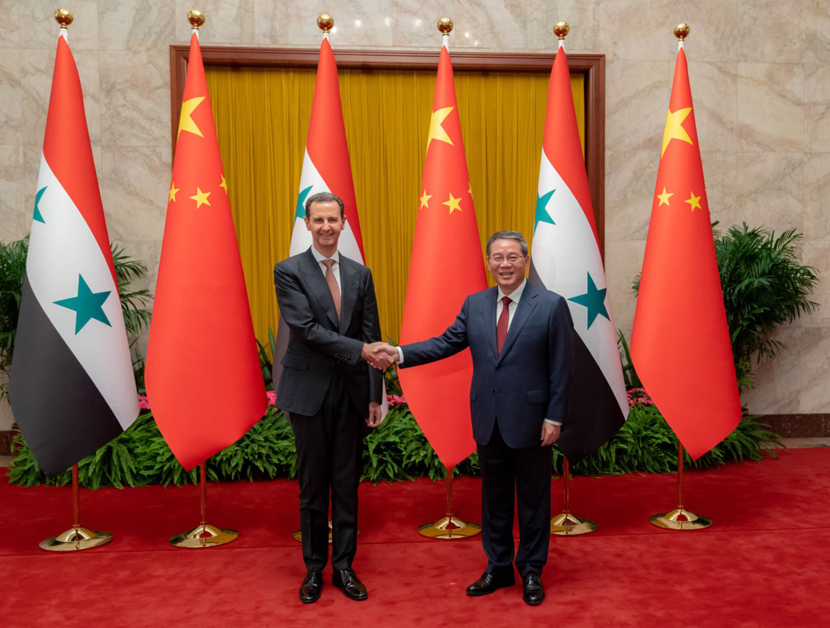 دیدار رئیس جمهور اسد با نخست وزیر چین در پکن 25-9-2023