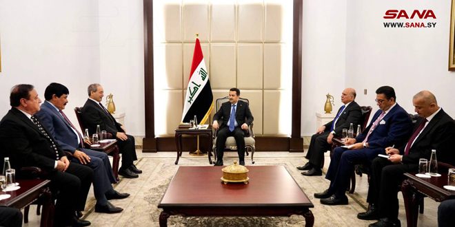 Le Premier ministre irakien examine avec Miqdad les perspectives de renforcement des relations syro-irakiennes