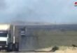 70 משאיות אמריקניות של ציוד צבאי פנו לריף אל-חסכה