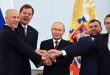 פוטין חתם עם נשיאי ומנהיגי לוגאנסק דונייצק ח’ירסון וזאפורוג’ה על הסכמי הצטרפותן לאיחוד הרוסי