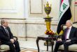 נשיא עיראק במהלך פגישתו עם אל-מוקדאד ..יש חשיבות להתיעצות ולתאום בין שתי הארצות
