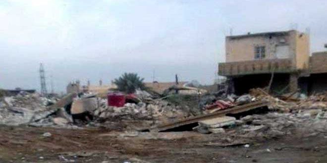 Группировки «Касад» снесли 10 домов на окраине квартала Гувейран в Хасаке