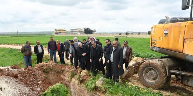Министр водных ресурсов посетил с инспекцией оросительные системы в Алеппо