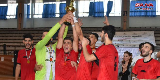 جامعة حماة تحرز لقب البطولة الجامعية المركزية بكرة اليد للذكور والإناث