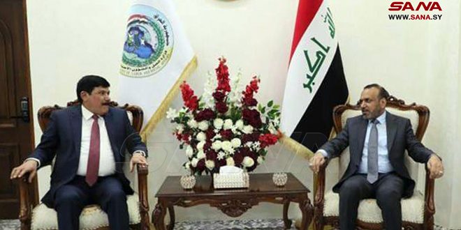 وزير العمل العراقي يبحث مع الدندح شؤون العمالة السورية الوافدة